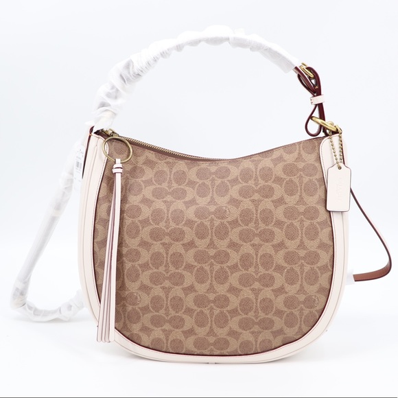 Coach Sutton Signature Shoulder Bag - Picture 10 of 12